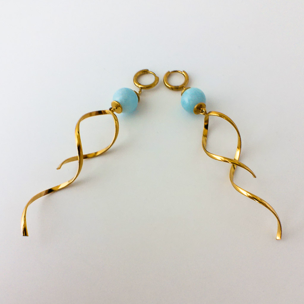 Pendientes Celeste